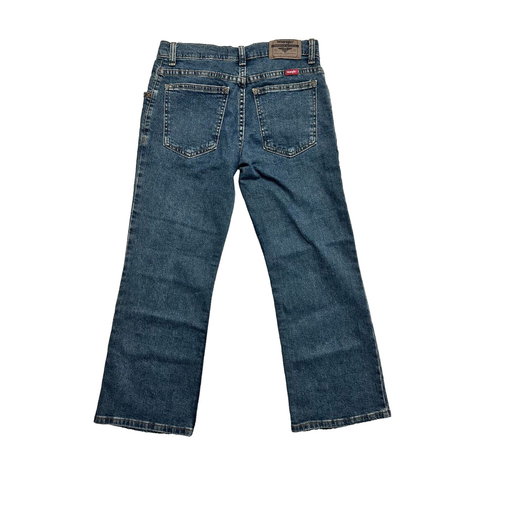 NWT Wrangler Five Star Boys Regular Adjust Waist Boot Cut Flex Comfort Jeans 10H - Picture 4 of 9